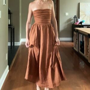 DISSH Lexi Linen Dress in Spice 4